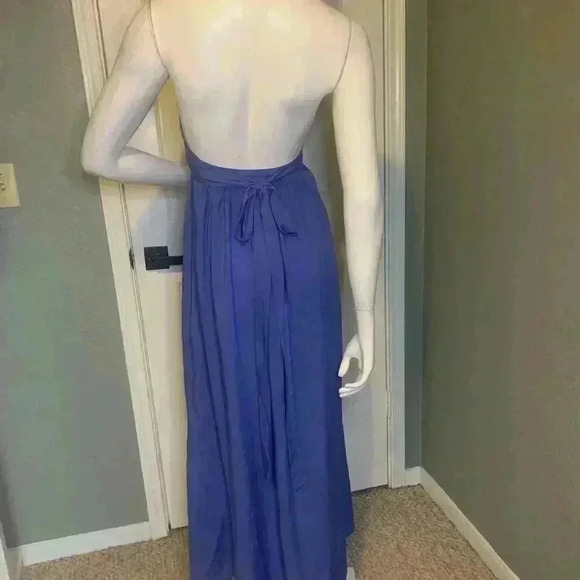 Lulu’s Magical Movement Periwinkle Blue Wrap Maxi Dress - Size S   D6 - Picture 9 of 12
